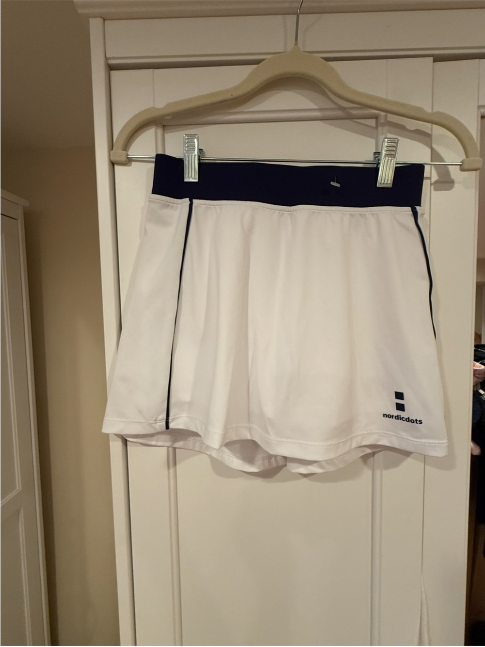 Nordic Ware White and Navy Mini Skirt